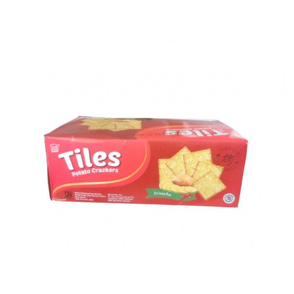 TILES POTATO CRACKERS SRIRACHA KTK 8G/20`S X10