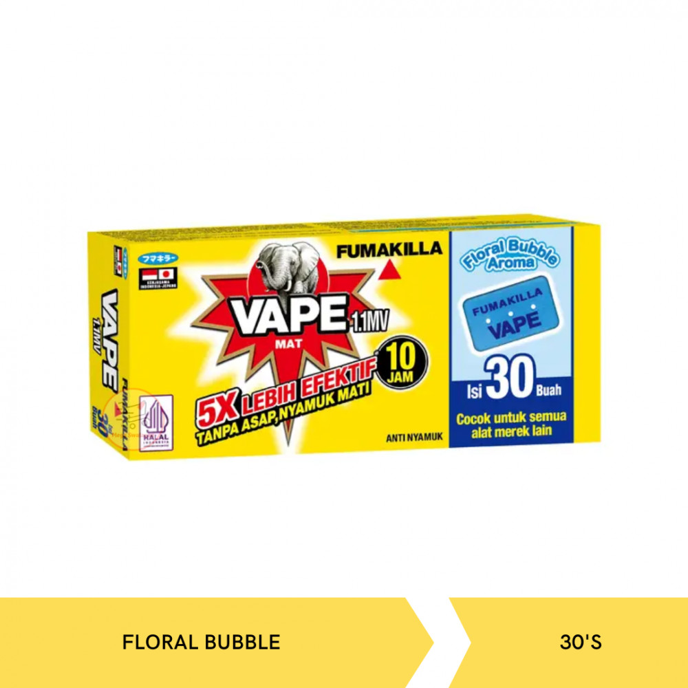 VAPE MAT FLORAL BUBBLE AROMA 30`S