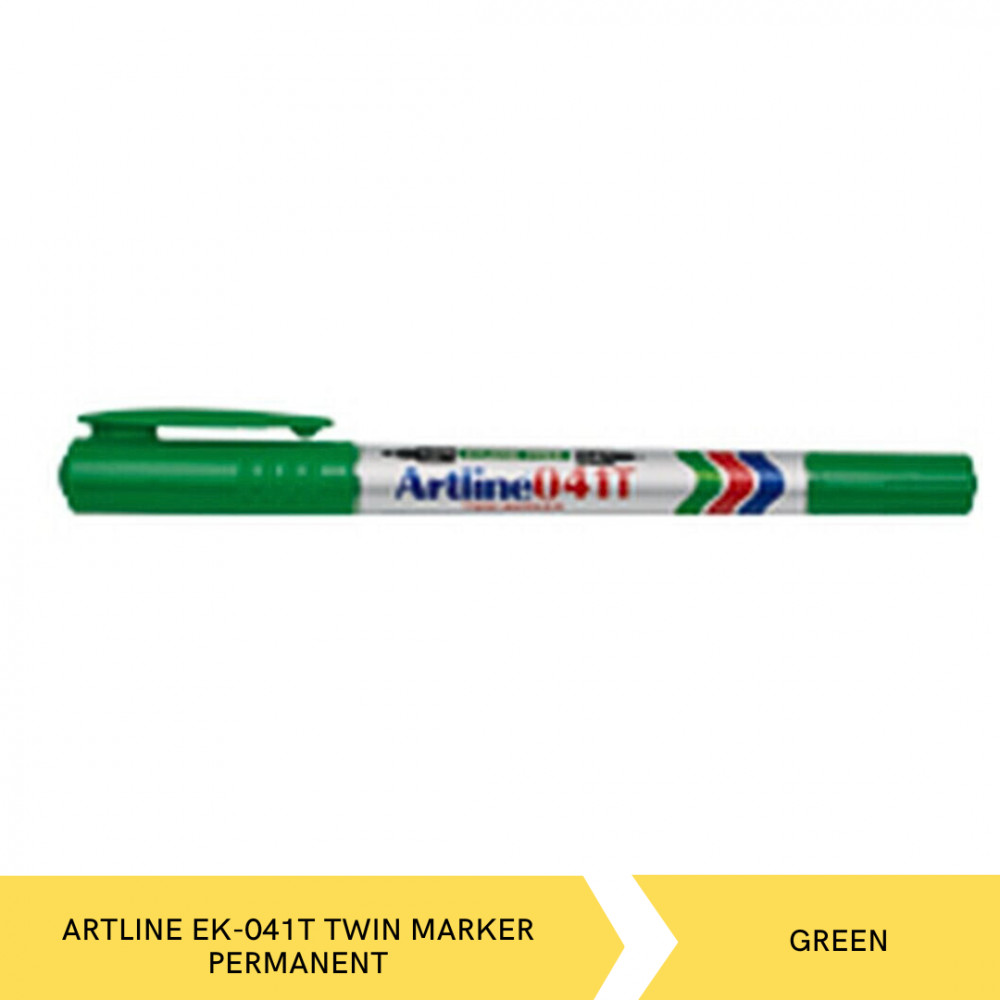 ARTLINE EK-041T TWIN MARKER PERMANENT GREEN