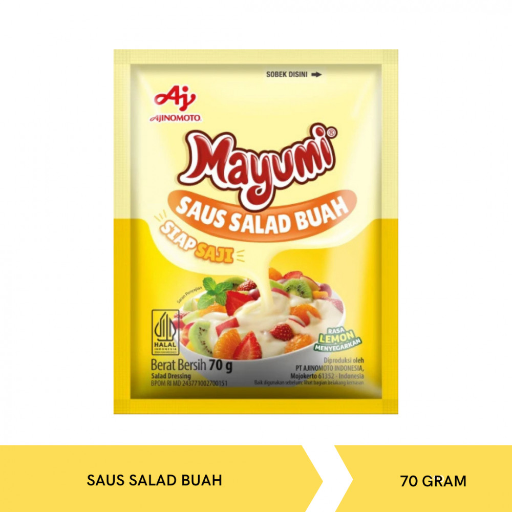 MAYUMI SAUS SALAD BUAH 70G X 10
