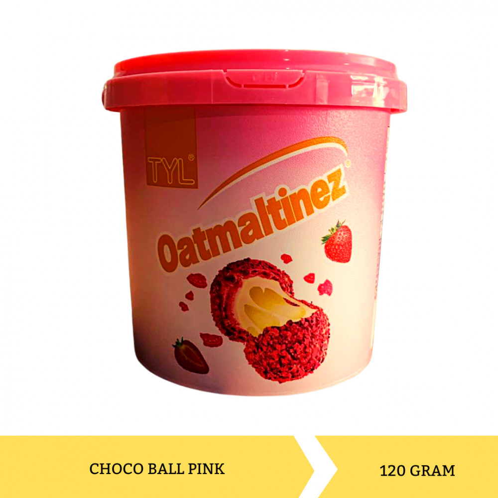 TYL OATMALTINEZ CHOCO BALL PINK PAIL 120G X 18
