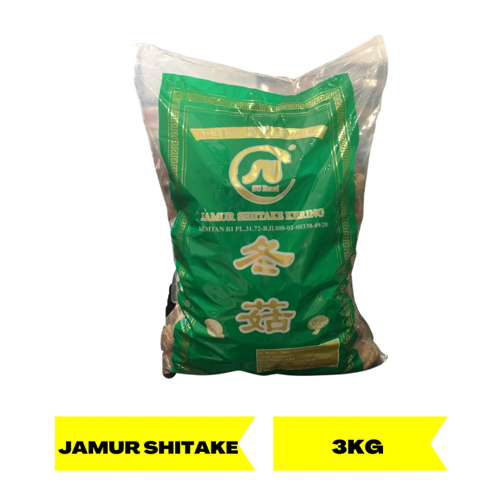 SU BRAND DRIED SHITAKE MUSHROOM (CH) 5-6CM 3KG X 5