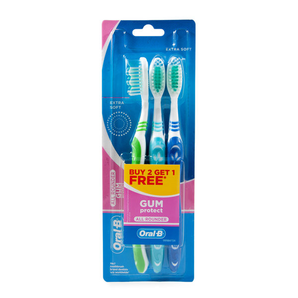 ORAL B T.BRUSH ALL ROUNDER GUM PROTECT 3`S XTRA S