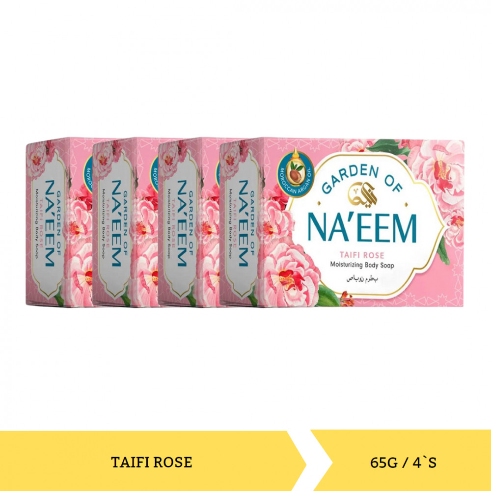 GARDEN OF NA`EEM SOAP TAIFI ROSE 65G/4`S