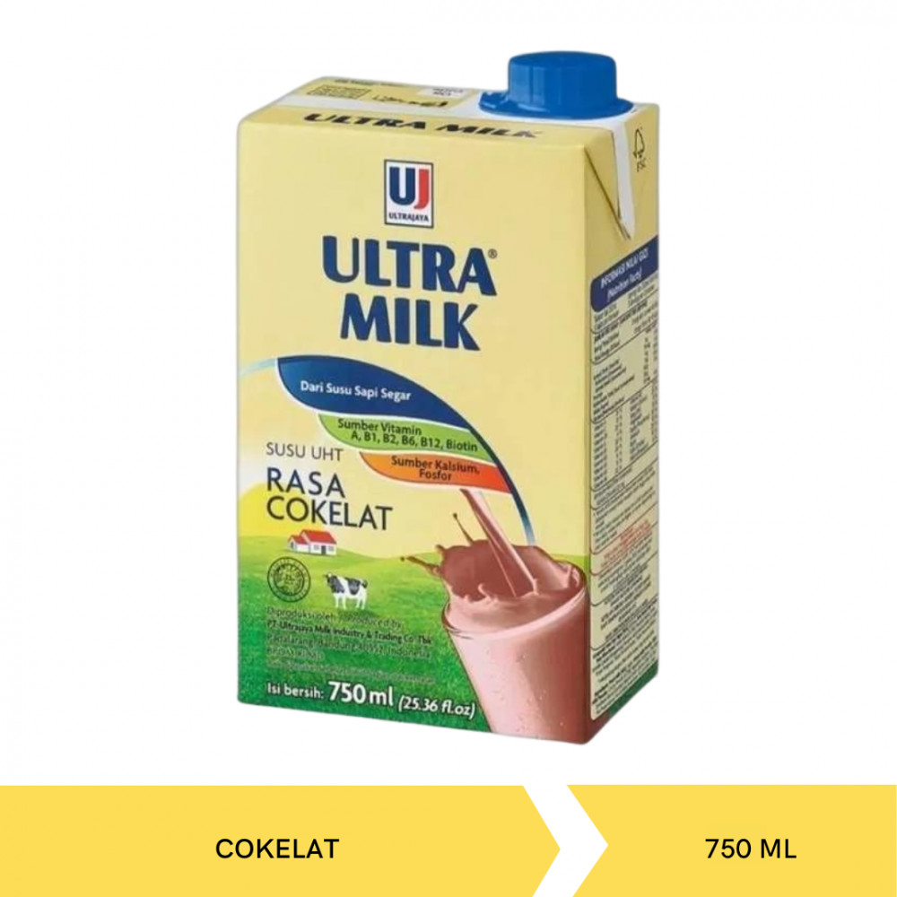 ULTRA MILK CHOCO 750ML X 12