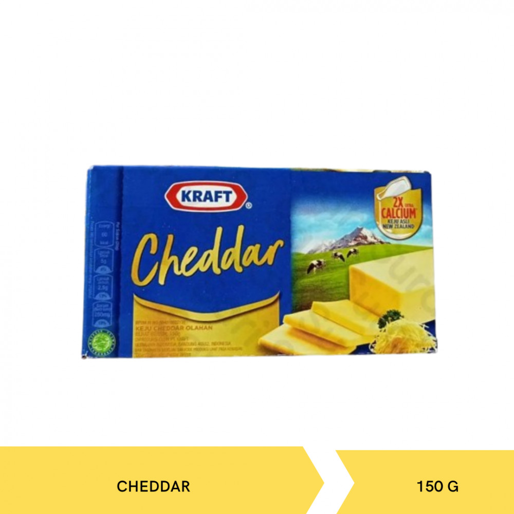 KRAFT CHEDDAR CHEESE 150G X 48