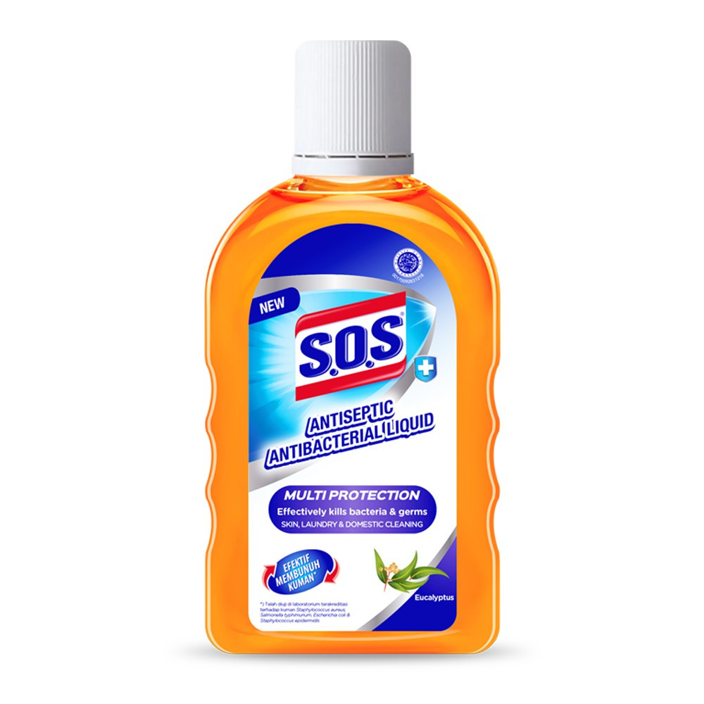 SOS LIQUID ANTISEPTIC EUCALYPTUS 250ML