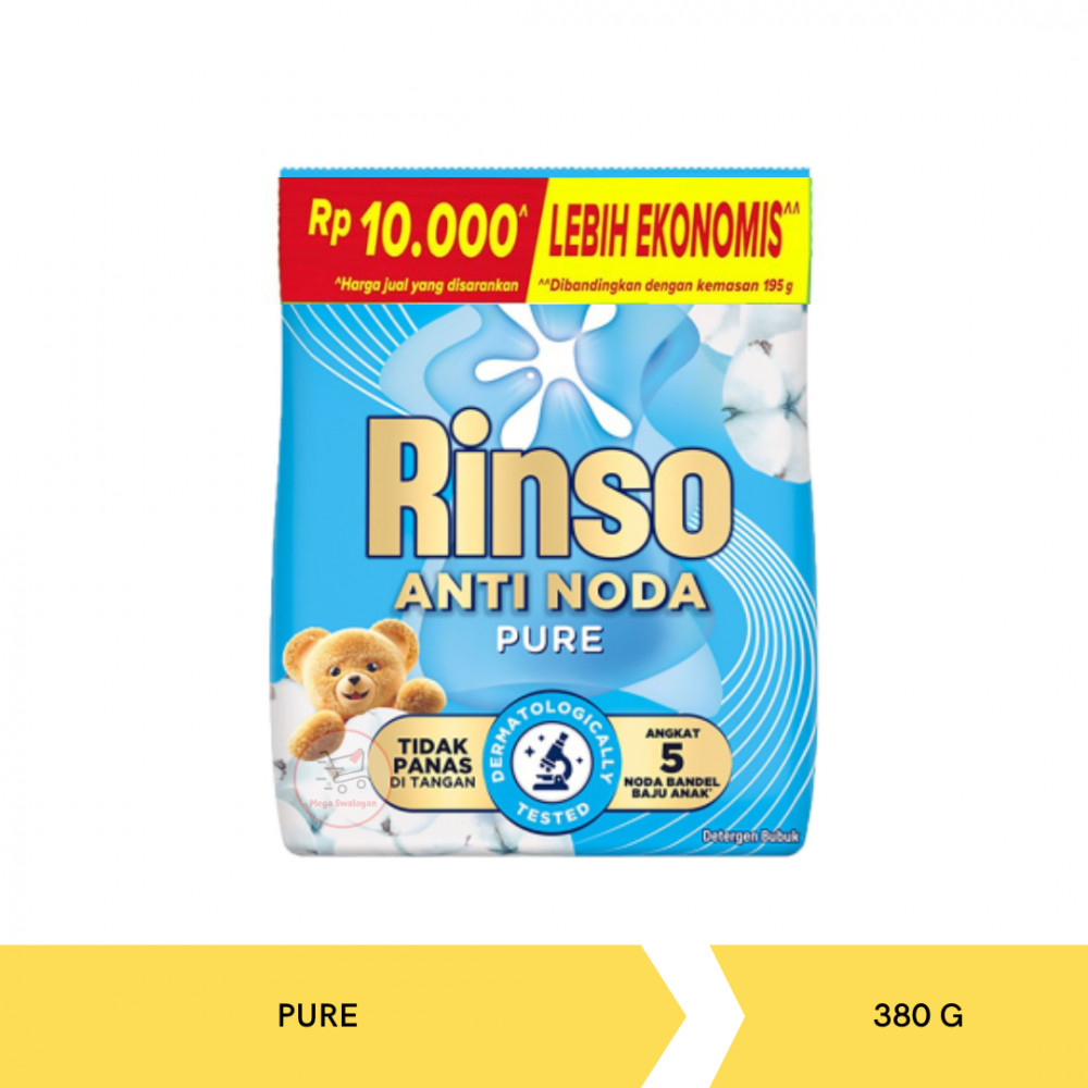 RINSO AN PWD PURE 380G X 12