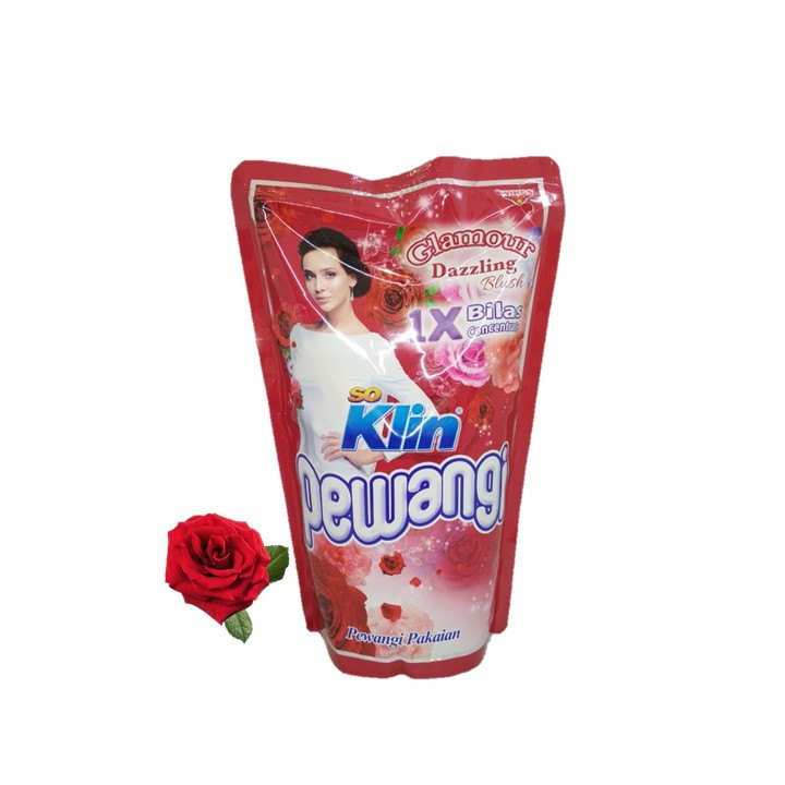 SOKLIN PEWANGI 1XBILAS GLAMOUR RED POUCH 300ML X 12