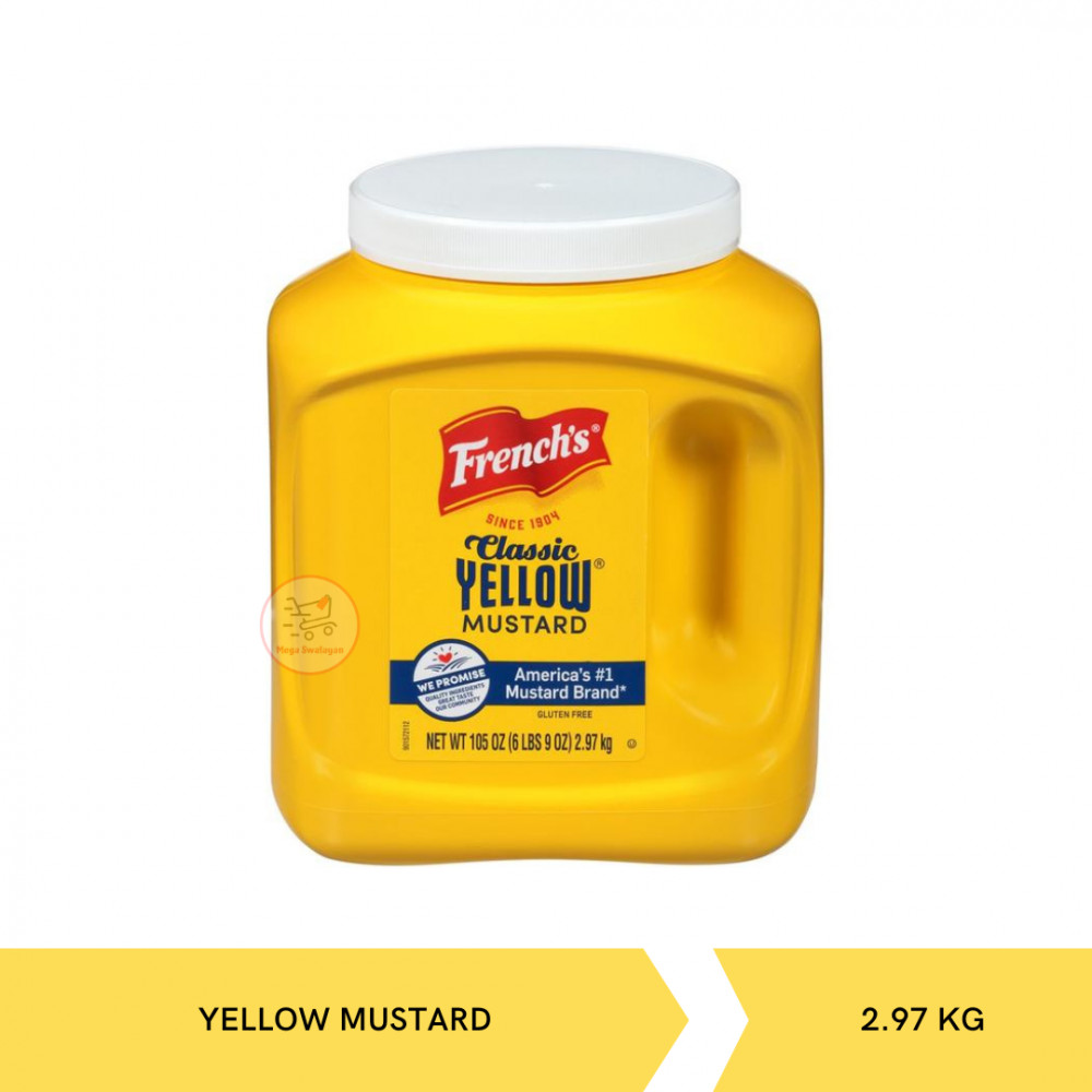 FRENCH CLASSIC YELLOW MUSTARD 2.97KG X 4