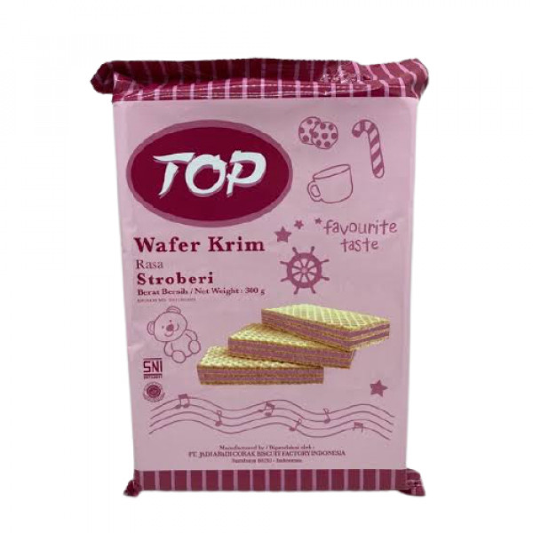TOP WAFER CREAM STRAW 300G X 14
