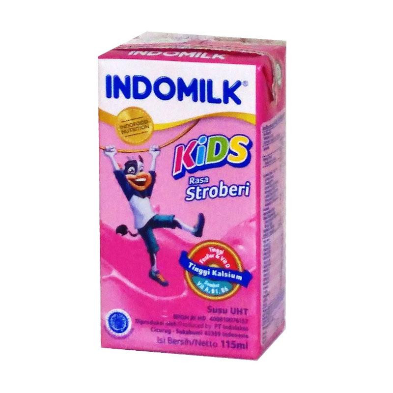 INDOMILK UHT KID STROBERI 115ML X 40