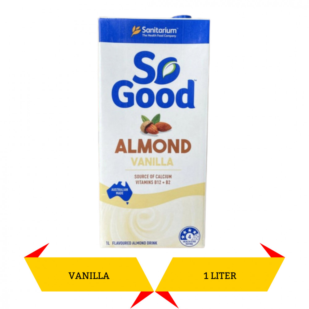 SO GOOD ALMOND VANILA DRINK AUSSIE 1L X 12