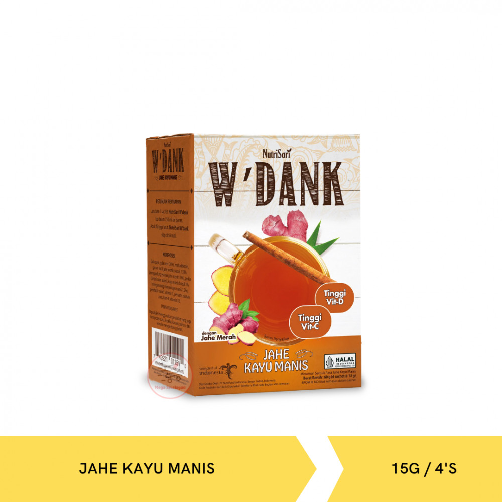 NUTRISARI W`DANK JAHE KAYU MANIS KTK 15G/4S