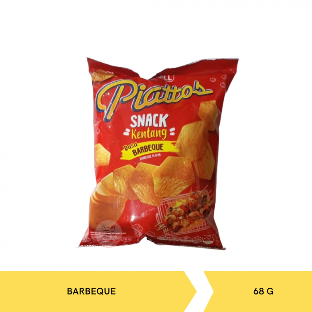 PIATTOS SNACK KENTANG BBQ 68G X 30