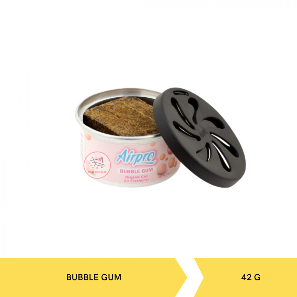 AIRPRO AIR FRESH ORGANIC BUBBLE GUM CAN 42G