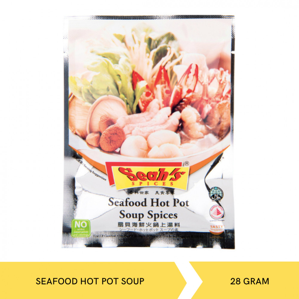 SEAH`S SEAFOOD HOT POT SOUP 128G X 18