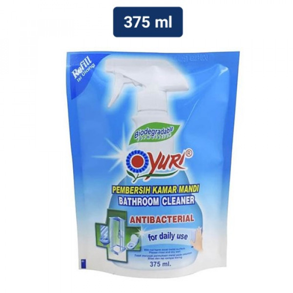 YURI BATHROOM CLEANER POUCH 375ML X 24