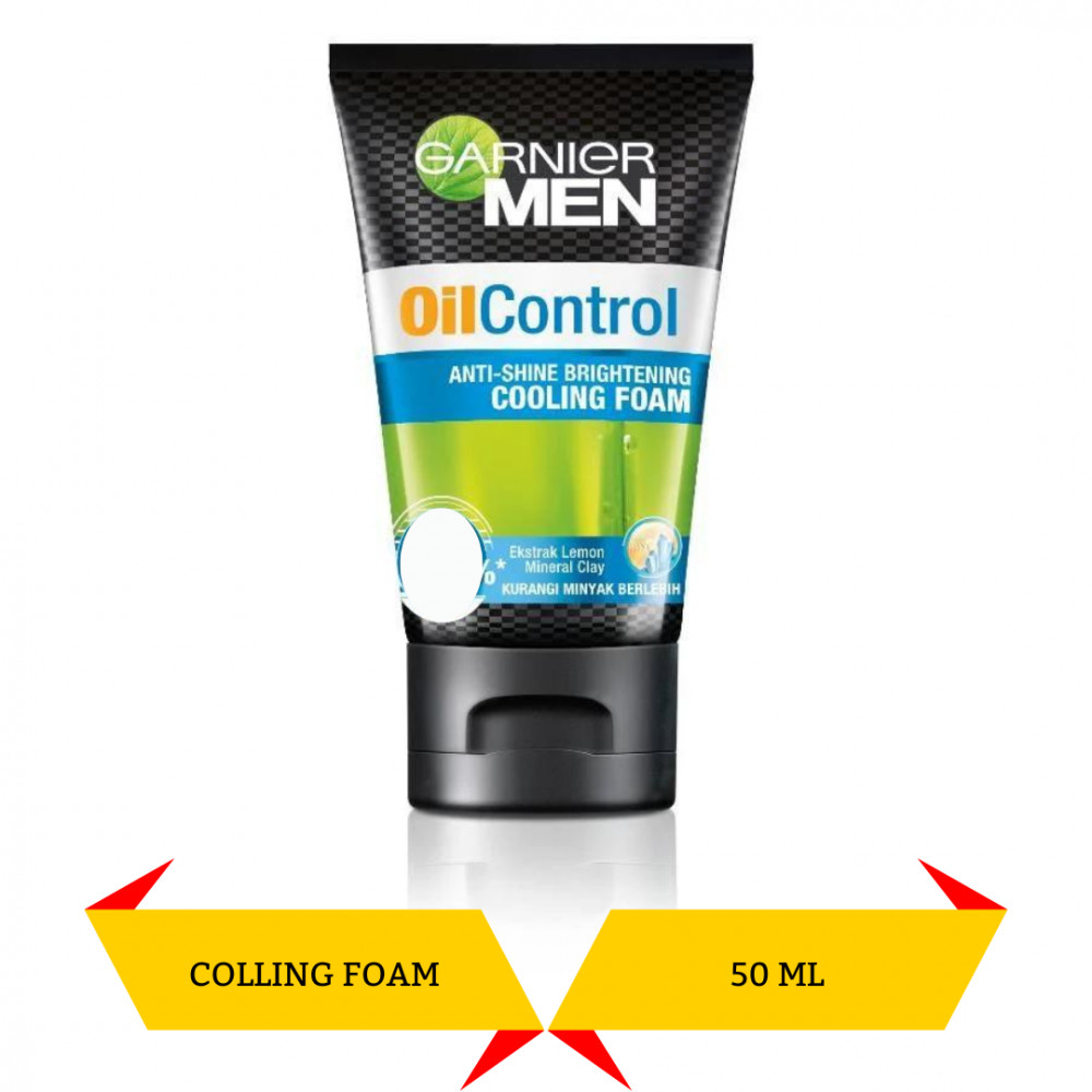 GARNIER MEN OIL CTRL COOLING FOAM 50ML