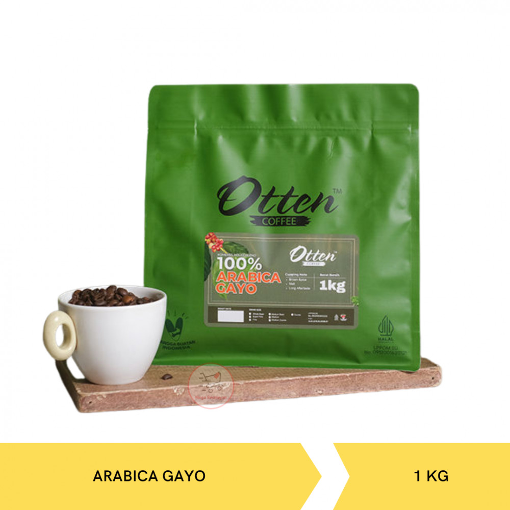 OTTEN COFFEE WHOLE ARABICA GAYO 1KG