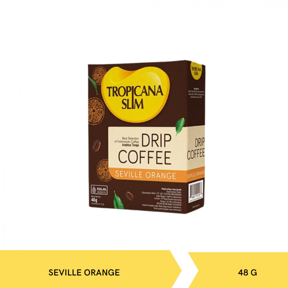 TROPICANA SLIM COFFEE DRIP SEVILLE ORANGE 48GX12
