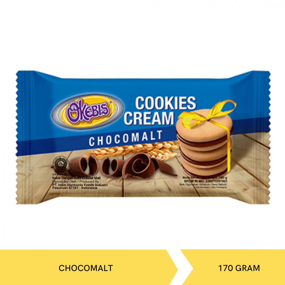 INAFOOD OKEBIS COOKIES CHOCOMALT 170G X 20