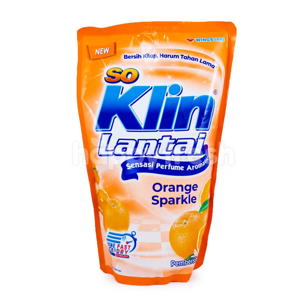 SOKLIN FLOOR 780ML ORANGE SPARKLE POUCH X 12