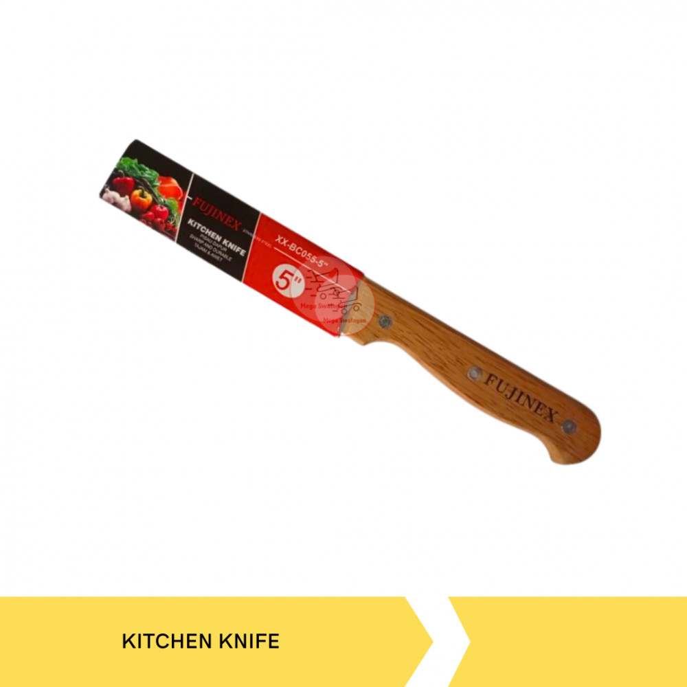 FUJINEX XX-BC055 5` KITCHEN KNIFE GG KAYU