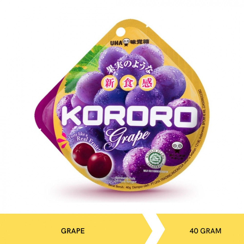 UHA KORORO PURPLE GRAPE 40G X 6