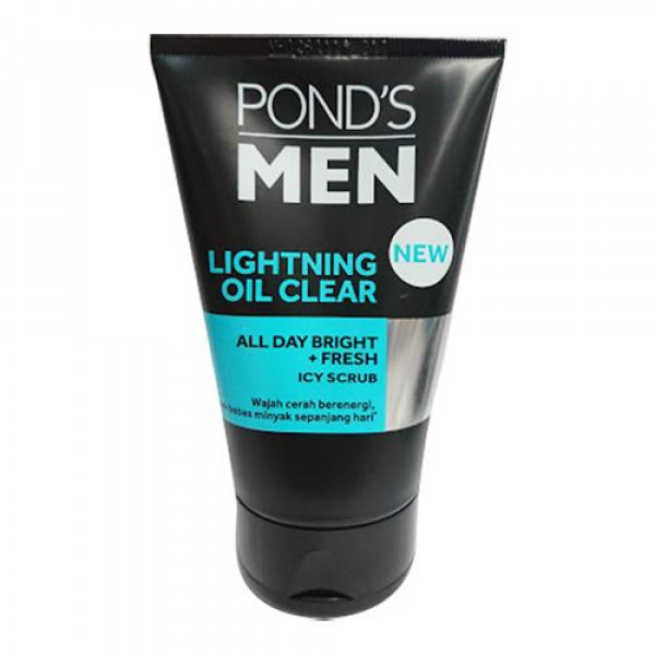 PONDS MEN SCRUB LIGHTNING OIL CLEAR 50G