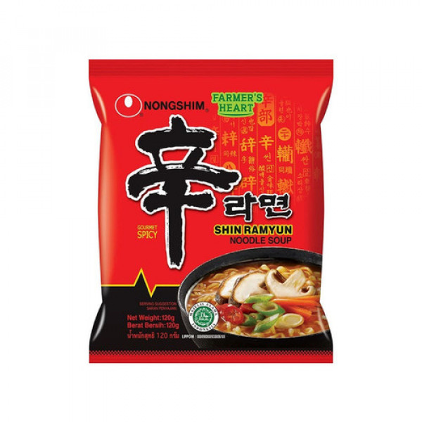 NONGSHIM SHIN RAMYUN SPICY MUSHROOM 120G X 30