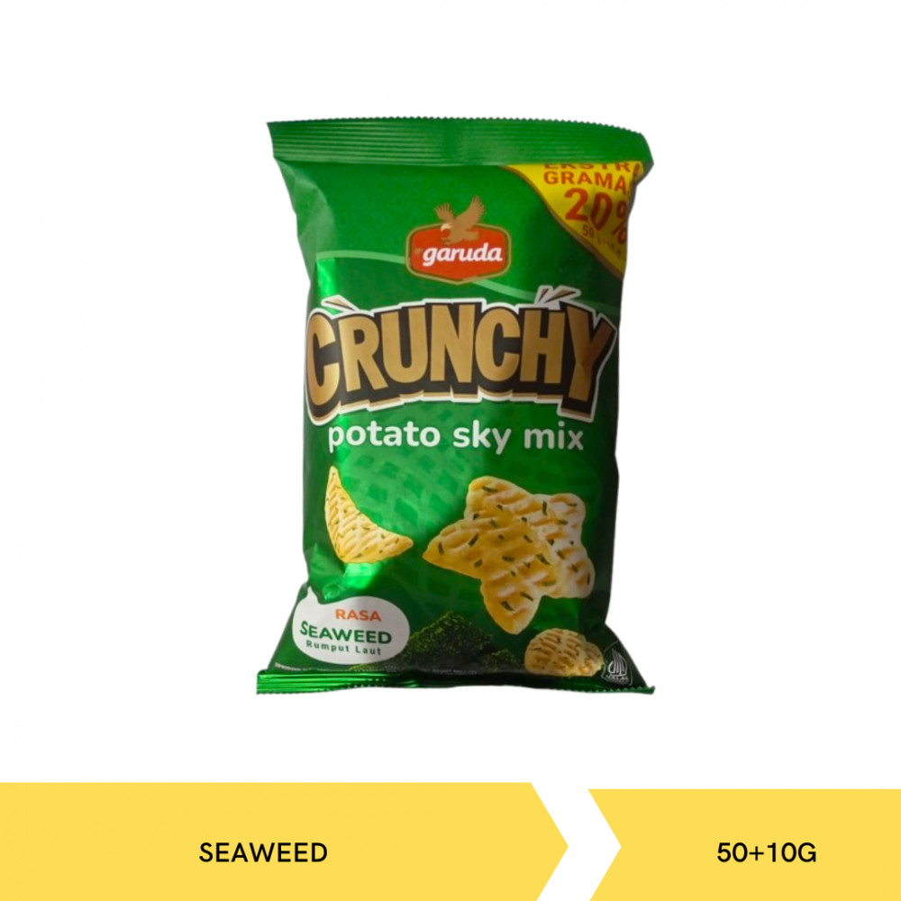 GARUDA CRUNCHY POTATO SKY MIX SEAWEED 50G+10GX30
