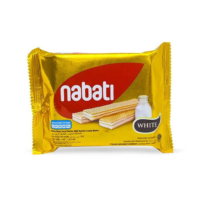 NABATI WAFER WHITE 37G X 80