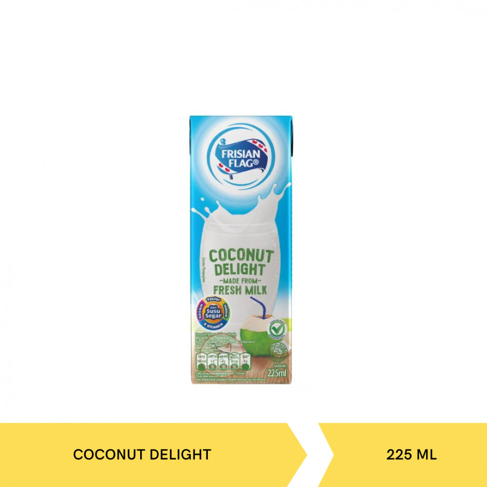 FRISIAN FLAG UHT MILK COCONUT 225ML X 36