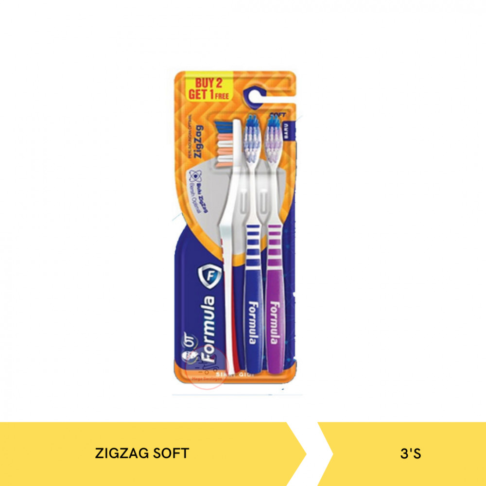 FORMULA T.BRUSH ZIGZAG 3`S SOFT