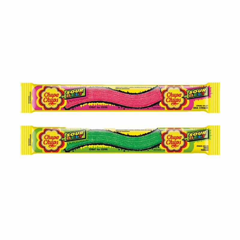 CHUPA CHUPS SOURBELT RAINBOW 7GX24