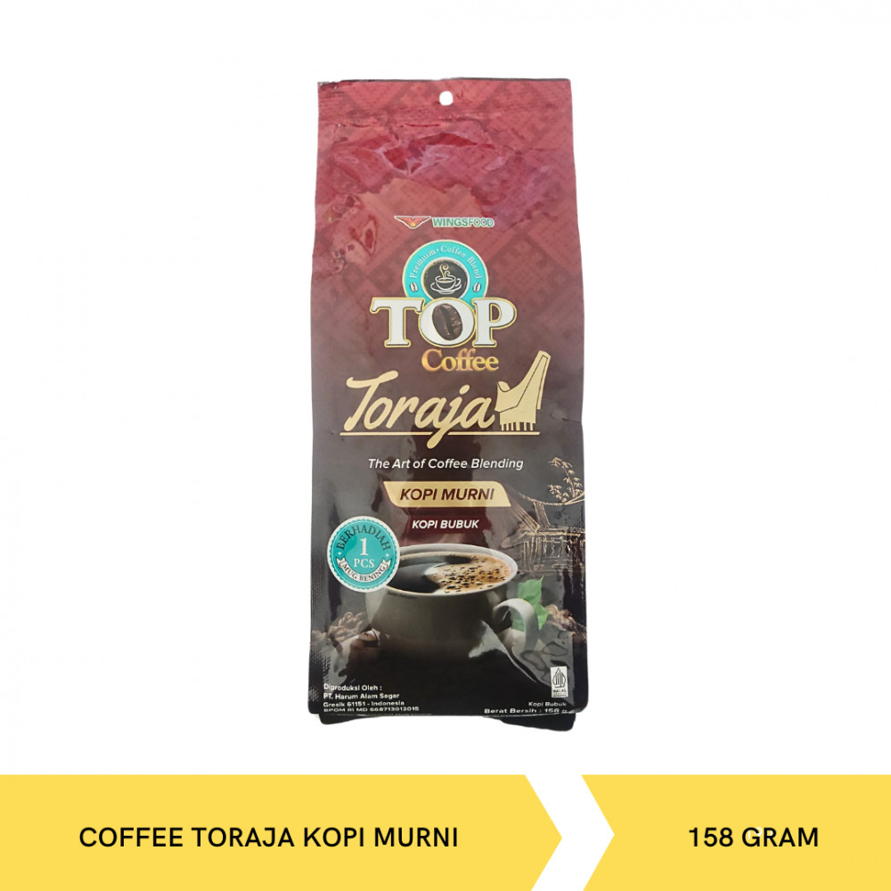 TOP COFFEE TORAJA KOPI MURNI 158G X 24
