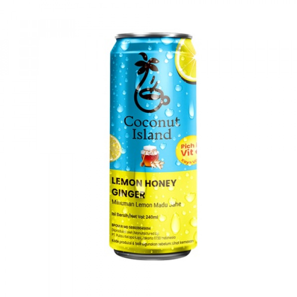 COCONUT ISLAND LEMON HONEY GINGER 240ML X 24