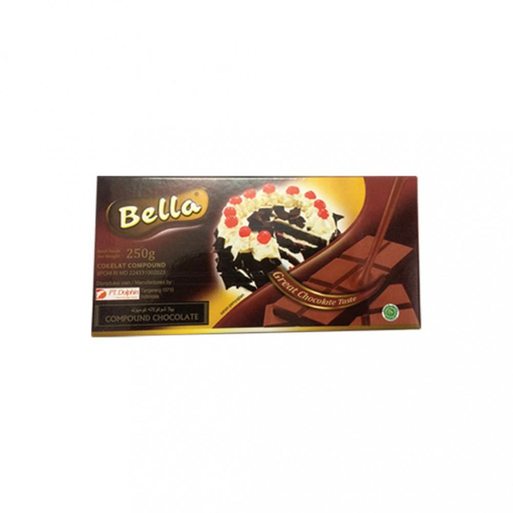 BELLA COMPOUND CHOCO DARK 250G