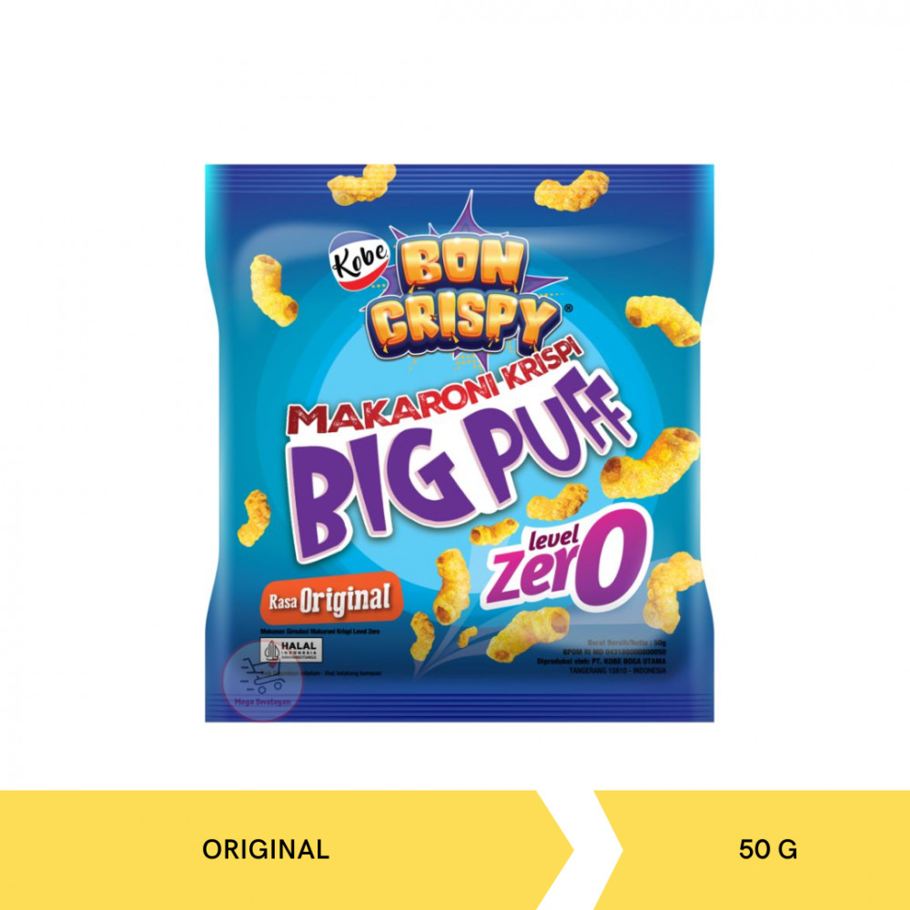 KOBE BON CRISPY MAKARONI BIG PUFF ORI 50G X 24
