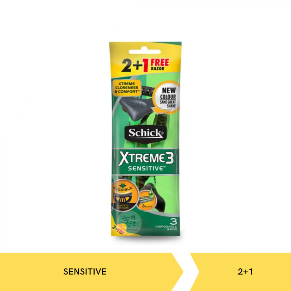 SCHICK XTREME 3 SENSITIVE 2+1