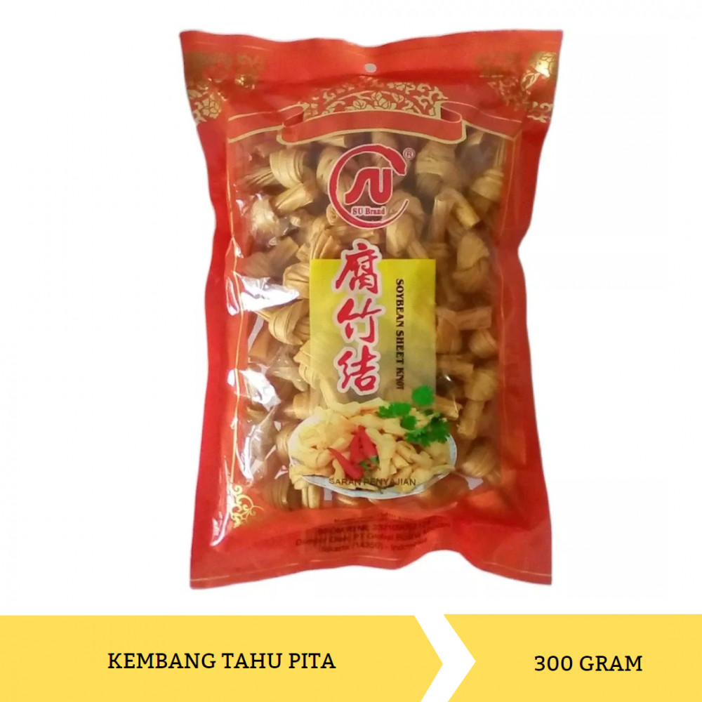 SU BRAND SOYBEAN SHEET KNOT/KEMBANG TAHU PITA 300G