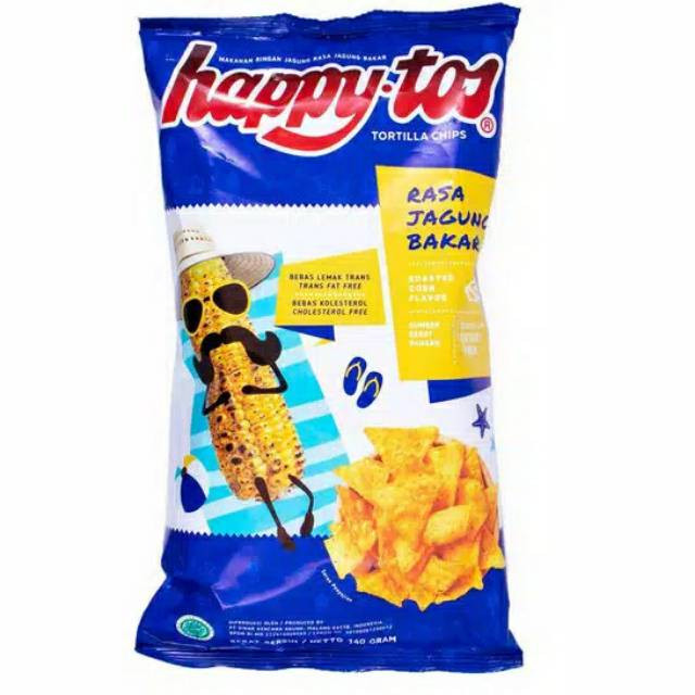 HAPPY TOS JAGUNG BAKAR 140G X 16