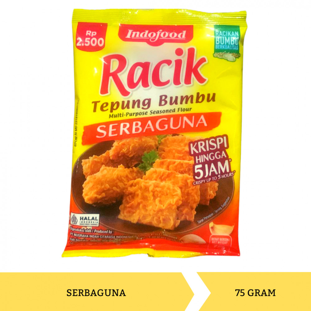 INDOFOOD RACIK TEPUNG BUMBU SERBAGUNA 75G X 120