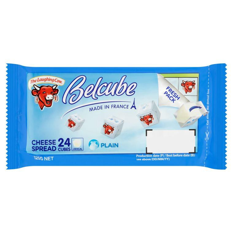 BELCUBE CHEESE ONE BITE BLUE PLAIN 125G