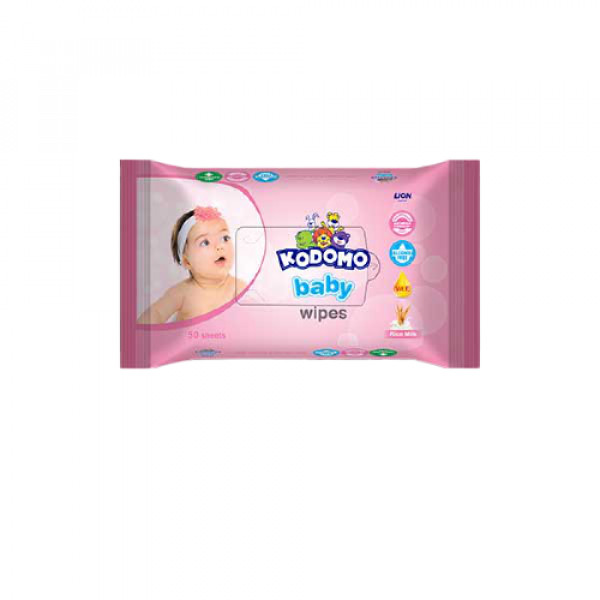 KODOMO BABY WIPES RICE MILK 50S X 24