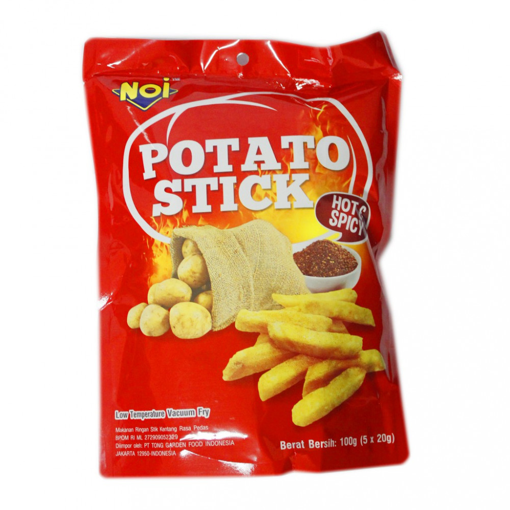 NOI POTATO STICKHOT&amp;SPICY 100G  X 16