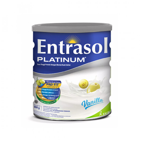 ENTRASOL PLATINUM VANILLA TIN 800G