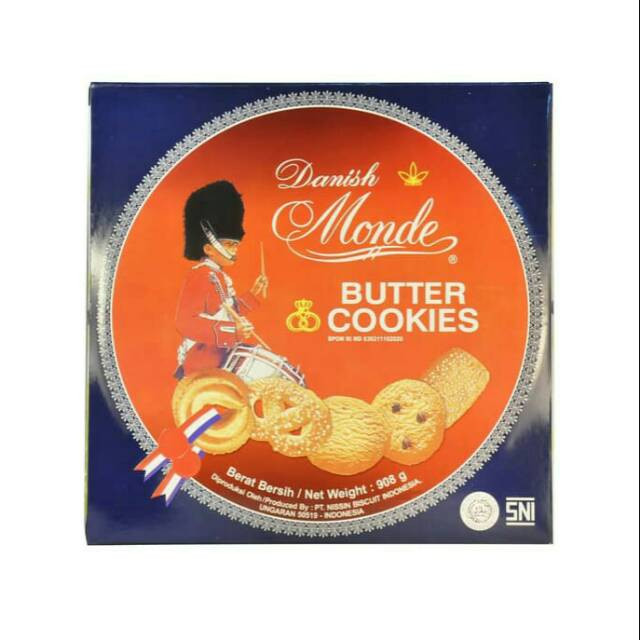 MONDE BUTTER COOKIES TIN 908G X 6