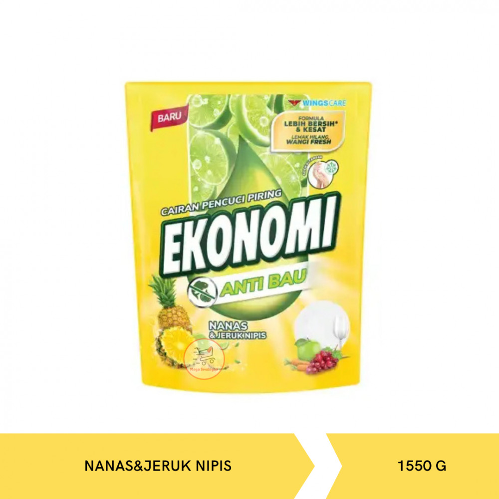 EKONOMI DISHWASH NANAS&amp;JERUK NIPIS 1.550G X 6